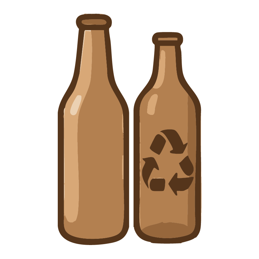 Plastic flessen als persmateriaal voor afvalpers